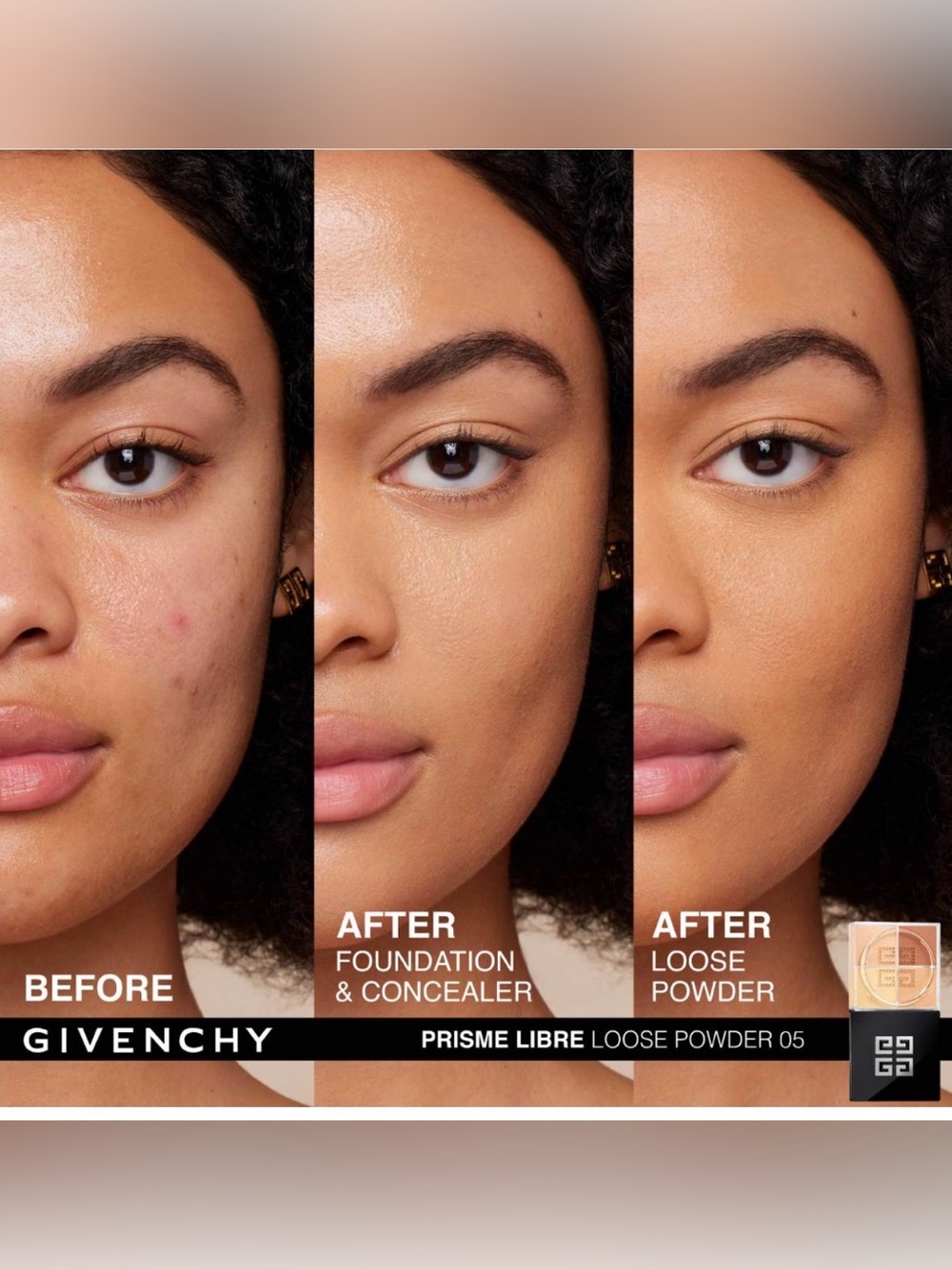 Givenchy Prisme Libre Color Correcting Setting Powder Shade 5 Popeline Mimosa - Picture 4 of 8